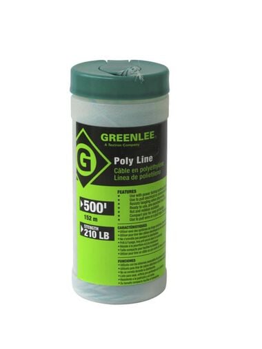 Greenlee 500 Ft. Poly Fishing Line Spiral Twine, large image number 0
