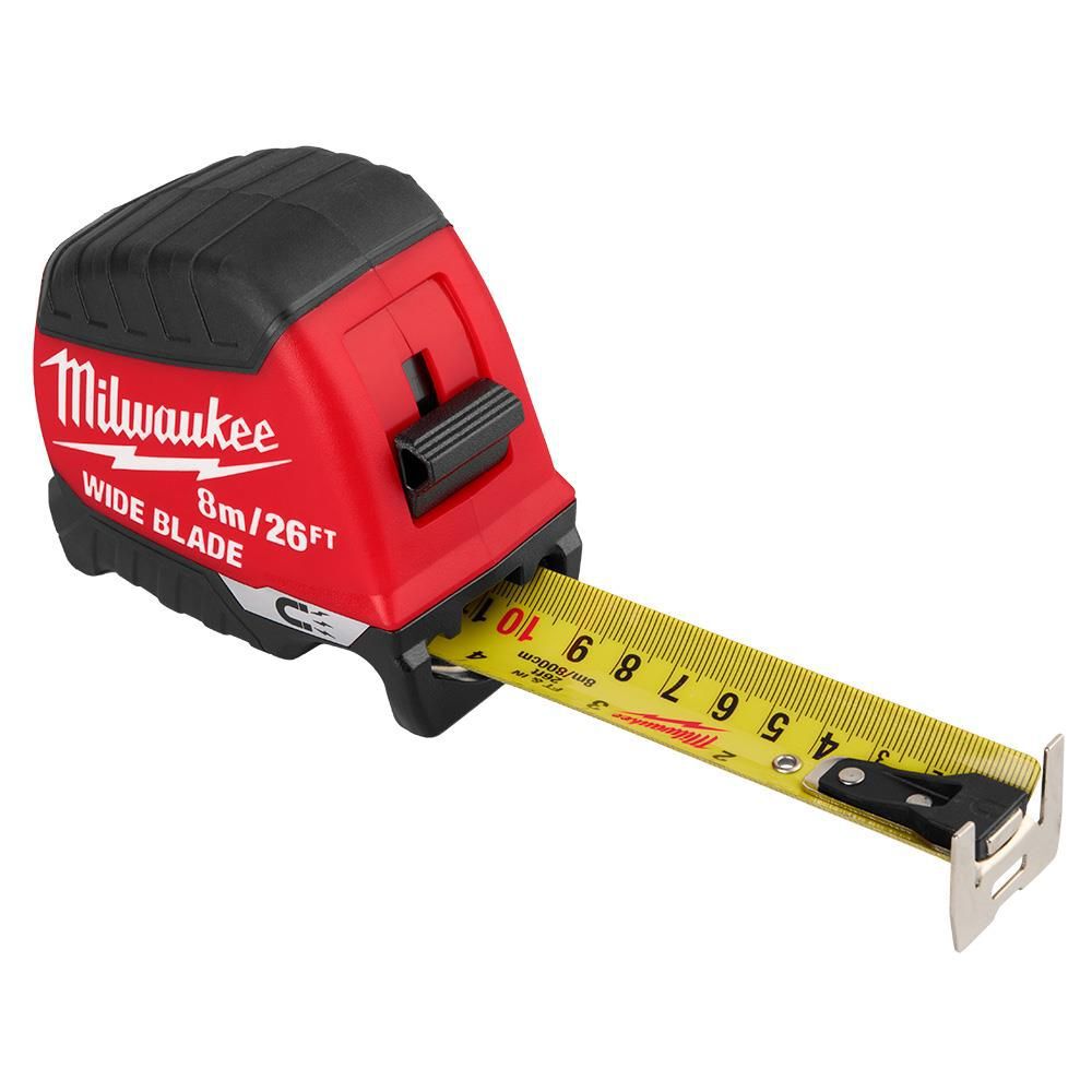 Milwaukee 8m/26 Ft. Wide Blade Magnetic Tape Measure, large image number 1