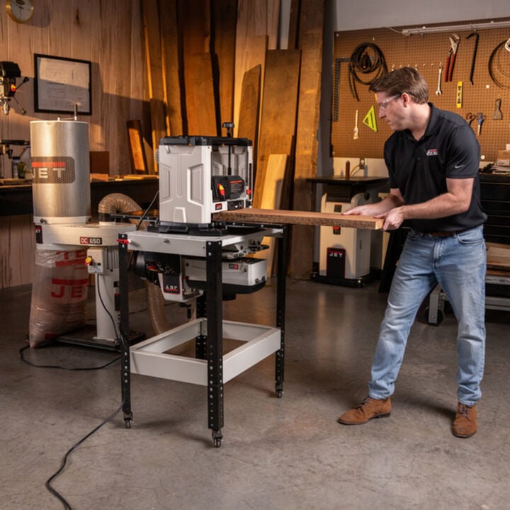 JET 13 Inch Benchtop 3-Knife Planer, large image number 9