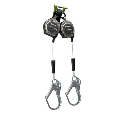 Safewaze Latitude Edge 8 Ft. Dual Cable SRL-P: Rebar Hooks