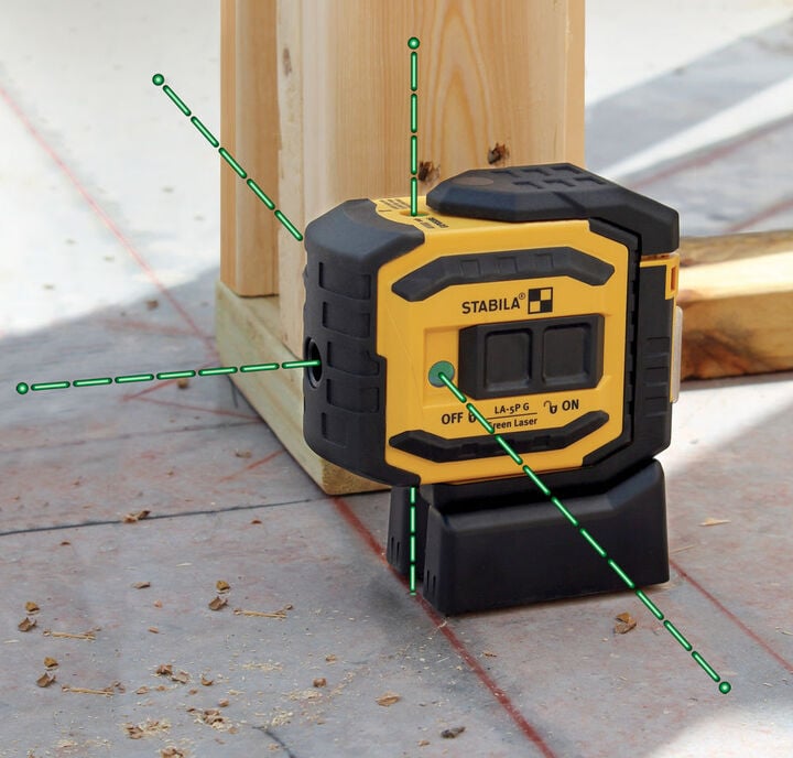 Stabila LA-5P Green 5 Point Laser Level Tool Set, large image number 2