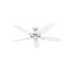 Hunter Fan Builder Elite Ceiling Fan 52in Indoor Snow White, small