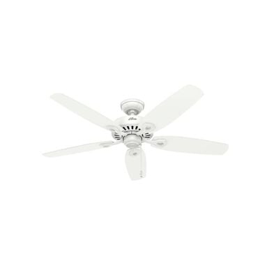 Hunter Fan Builder Elite Ceiling Fan 52in Indoor Snow White, large image number 0