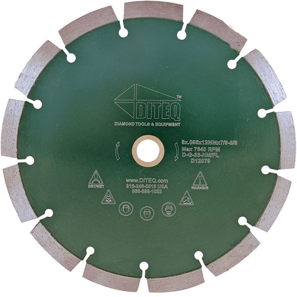 Diteq Green Concrete Blade, 10in x .095in, large image number 1