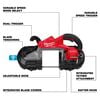 Milwaukee M18 FUEL Deep Cut Dual Trigger Band Saw with ONE-KEY (Bare Tool), small image number 2