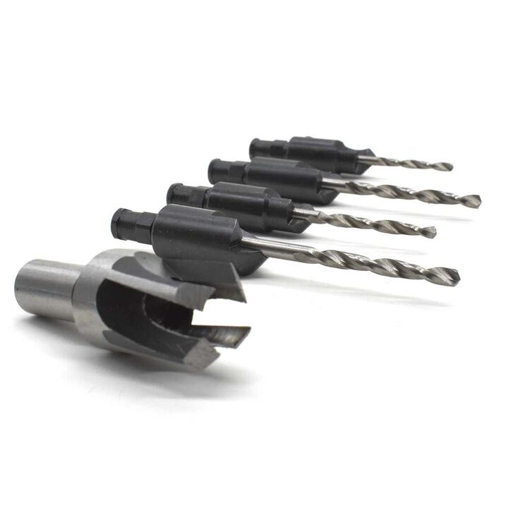 Big Horn 5-Piece Metal Self-Centering Countersink Bit Set, large image number 1