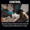 Makita 18V LXT 4-1/2 / 5in Paddle Switch Cut-Off/Angle Grinder with Electric Brake (Bare Tool), small image number 3