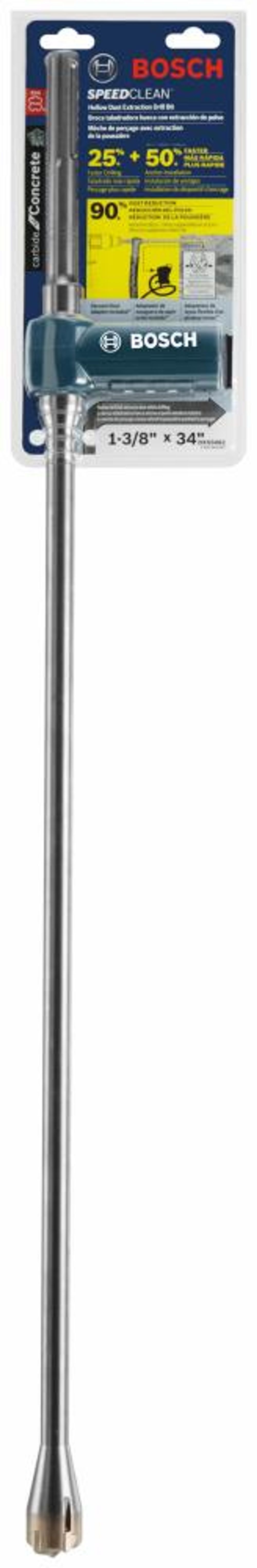 Bosch 1-3/8 Inch x 35 Inch SDS-max Speed Clean Dust Extraction Bit, large image number 5