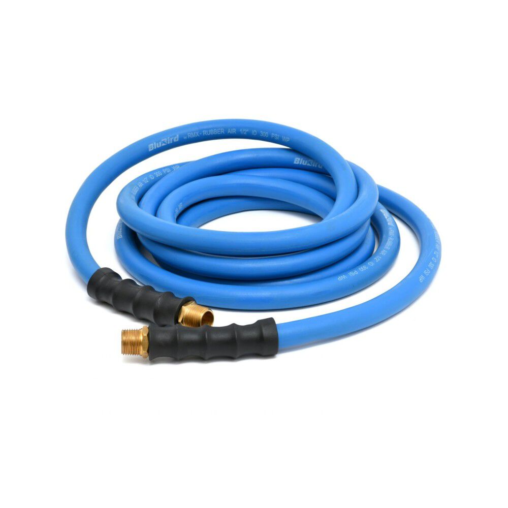 BluBird Nex-Gen 1/2 Inch x 50 Ft. Rubber Air Hose Assembly, large image number 1