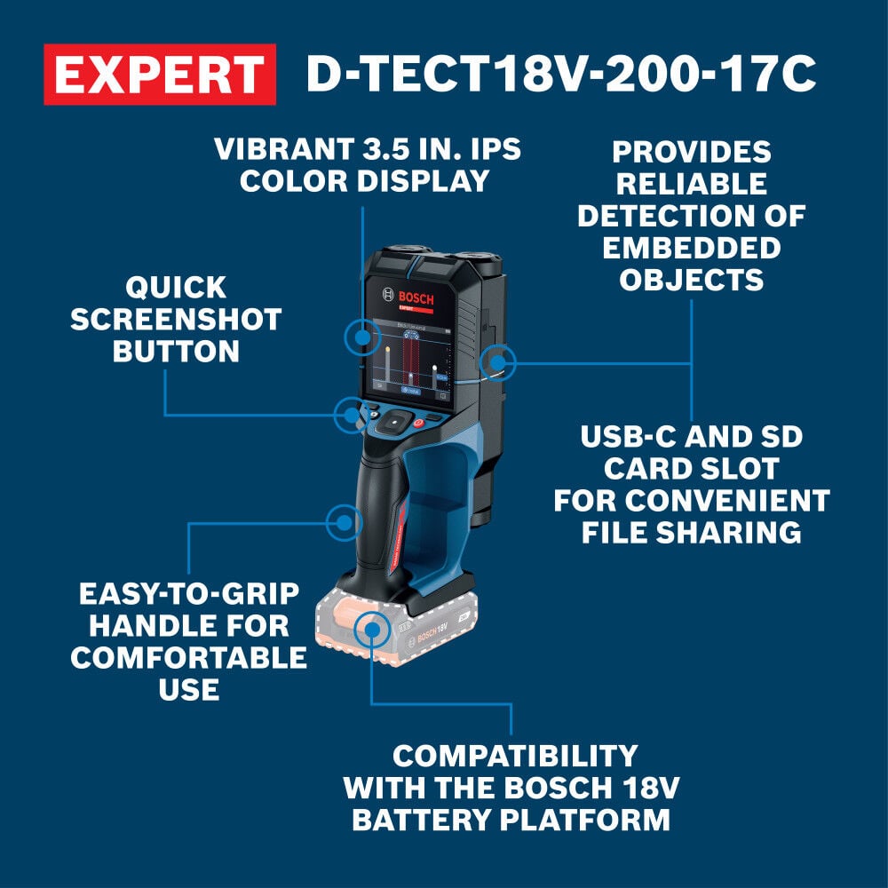 Bosch EXPERT 18V Wall/Floor Scanner, large image number 2