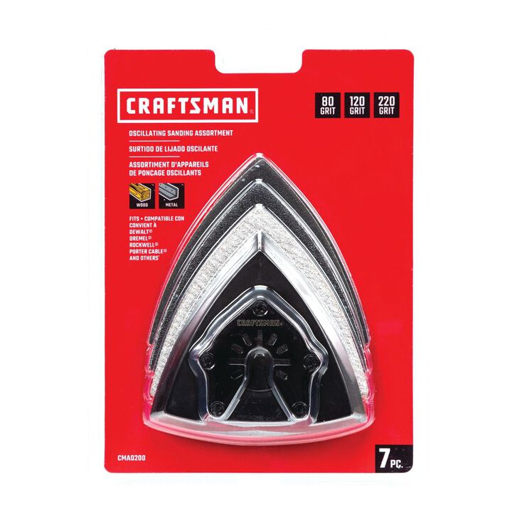 CRAFTSMAN Oscillating Tool Blades Sanding Set, 7 Piece, large image number 3