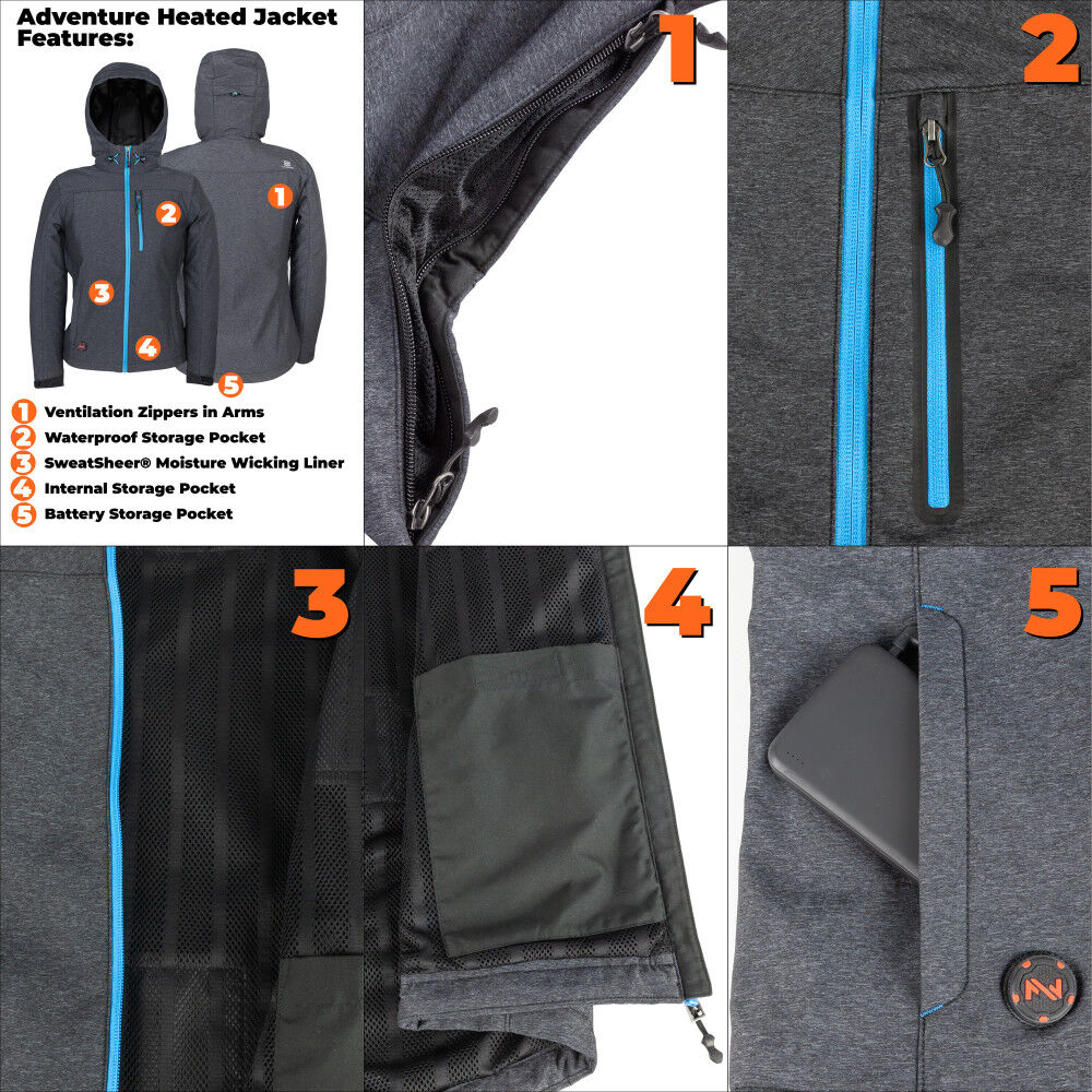 Mobile Warming Adventure Heated Jacket Women's 7.4 Volt, large image number 5