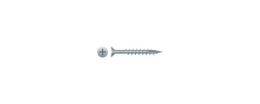 Strong-Point #9 3 In. Phillips Flat Head Screw with Nibs Particle Board Screw