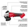 Milwaukee M18 Brushless 4-1/2 Inch / 5 Inch Cut-Off Grinder, Paddle Switch (Bare Tool), small image number 4