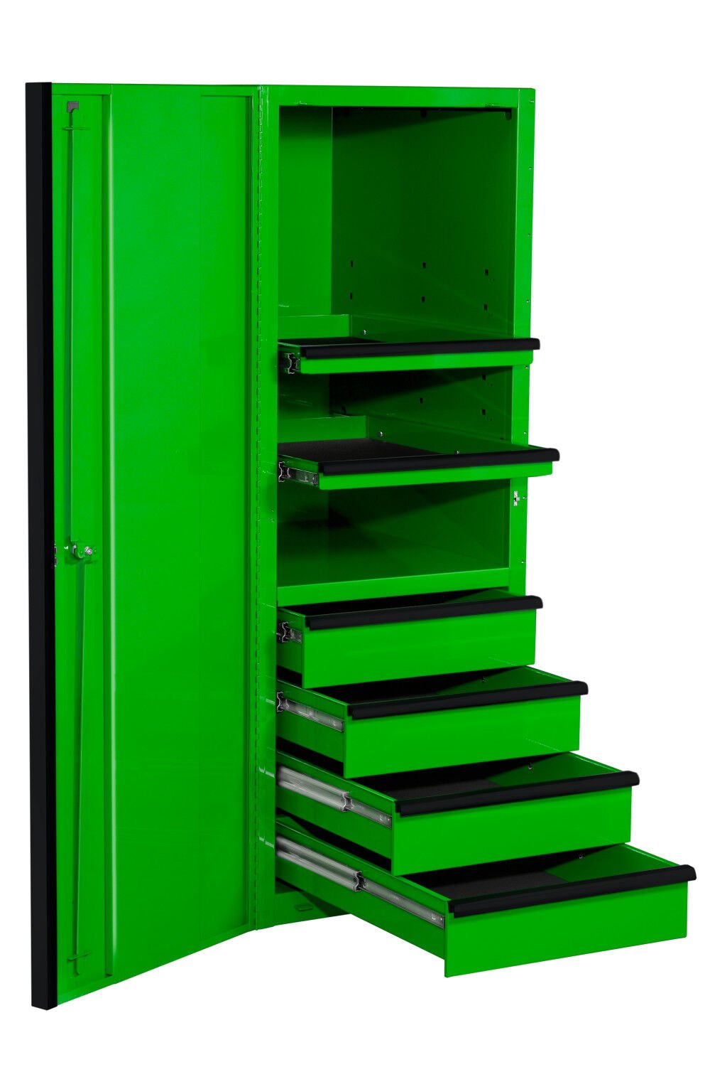 Extreme Tools 24in Green Side Cabinet with Black Handles – EX2404SCQGNBK
