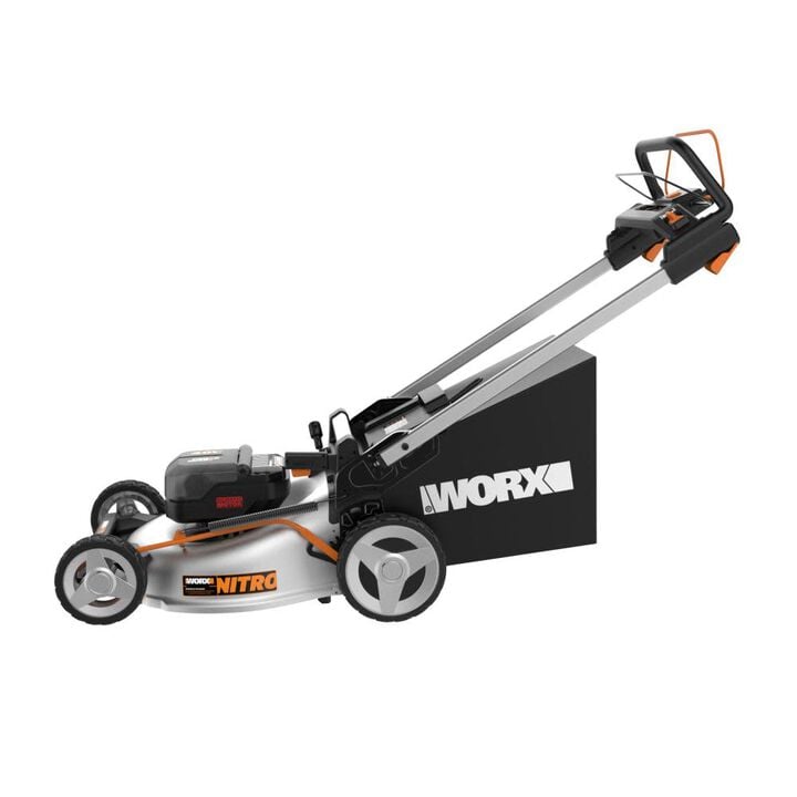 Worx Nitro 40V Power Share PRO 21 Inch Cordless Self-Propelled Lawn Mower Kit, large image number 12