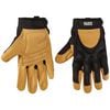 Klein Tools Pair of Leather Work Gloves - Large, small