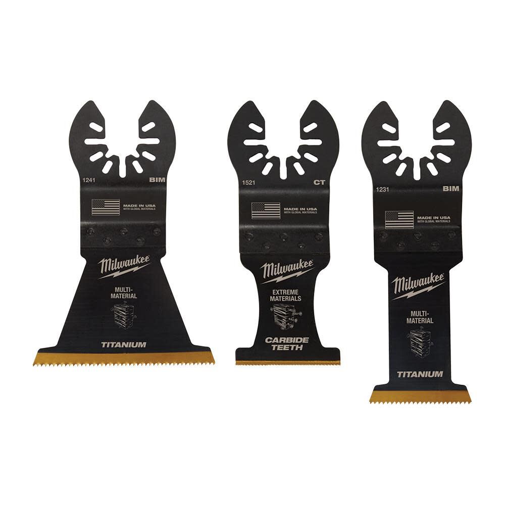 Milwaukee OPEN-LOK 3PC MULTI-MATERIAL CUTTING MULTI-TOOL BLADE VARIETY PACK, large image number 14