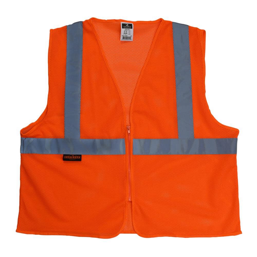 Radians Economy Type R Class 2 Safety Vest Hi Viz Orange, large image number 4