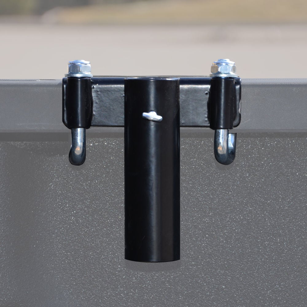 Erickson Mfg Steel Truck Bed Flag Pole Holder, Black Powder-Coated, No-Drill Clamp-On Mount, large image number 5