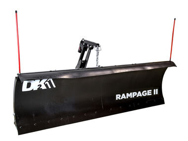 DK2 Rampage II Elite Snow Plow Kit 82inx19in with Actuator and Wireless Remote