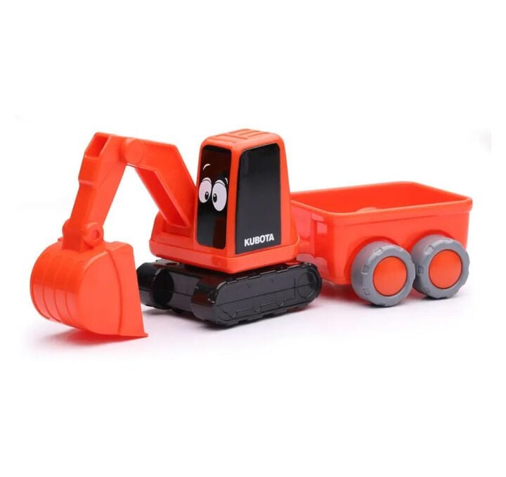 Kubota My Lil' Miniature Toy Excavator & Wagon Set