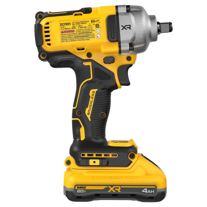 DEWALT 20V MAX XR Brushless 1/2 Inch Mid-Torque Impact Wrench Kit, large image number 9