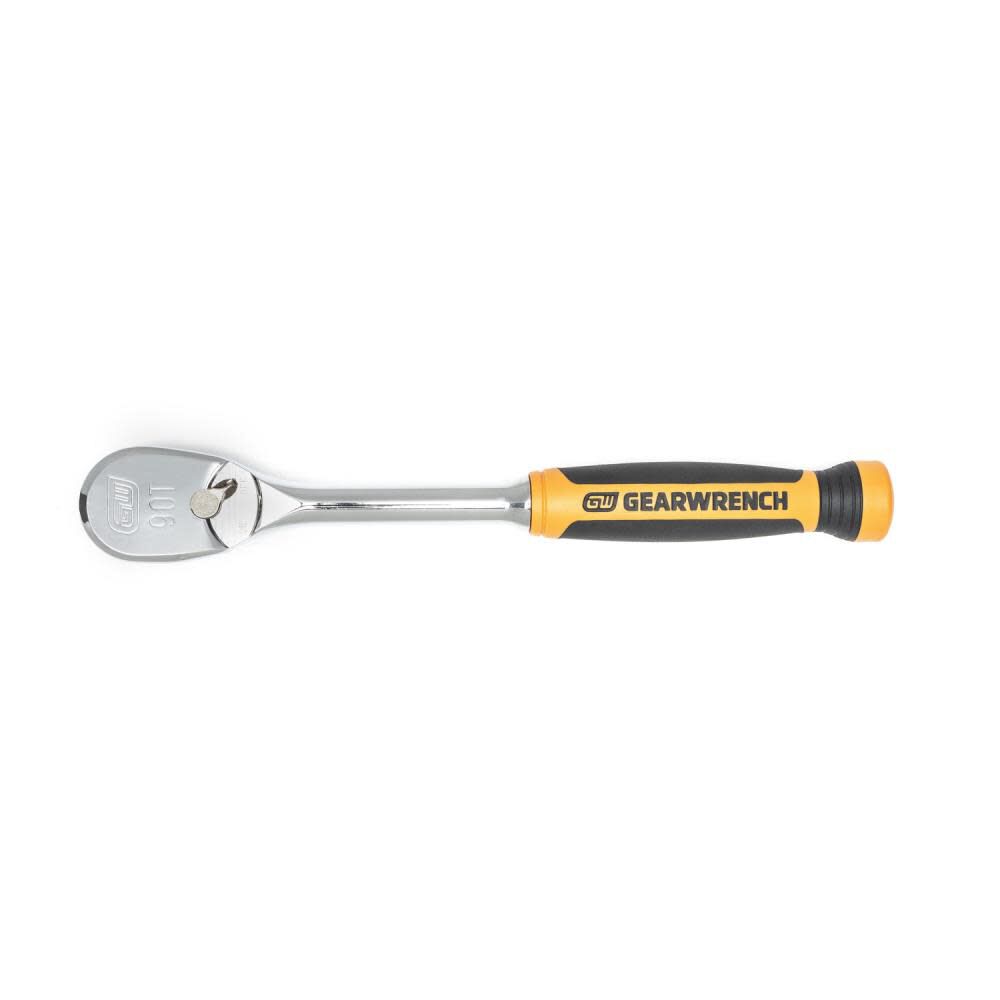 GEARWRENCH 3 Piece 1/4in 3/8in and 1/2in 90 Tooth Dual Material Ratchet Set, large image number 4