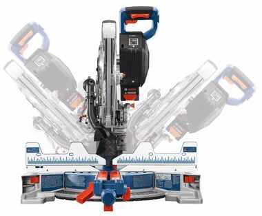 Bosch PROFACTOR 18V Surgeon 12in Dual Bevel Glide Miter Saw Kit, large image number 4