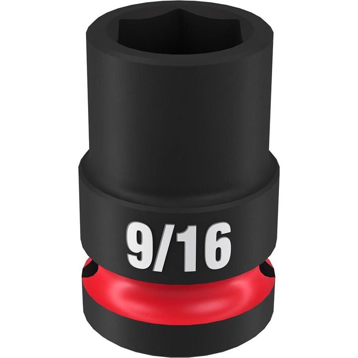 Milwaukee Impact Socket 1/2in Drive 9/16in Standard 6 Point, large image number 0
