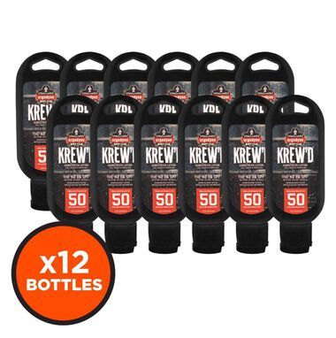 Ergodyne SPF 50 Sunscreen Lotion 1.5oz 12pk