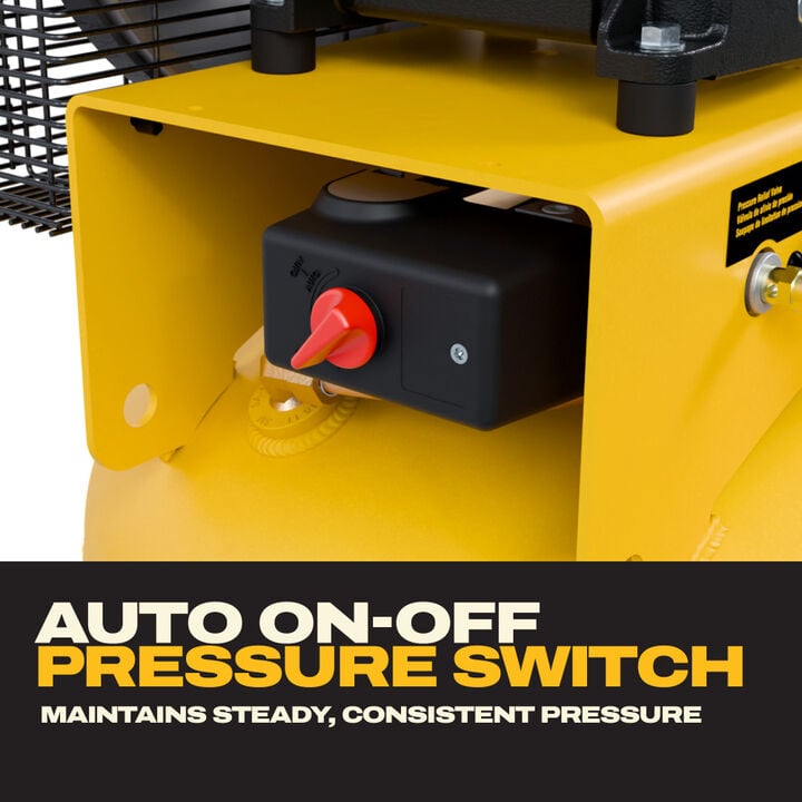 DEWALT 80-Gallon High-Flow 5 HP 155 PSI Cast Iron Oil-Lubricated Belt Drive Stationary Air Compressor, large image number 11