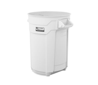 Suncast Plastic Utility Trash Can - 32 Gallon White, large image number 0