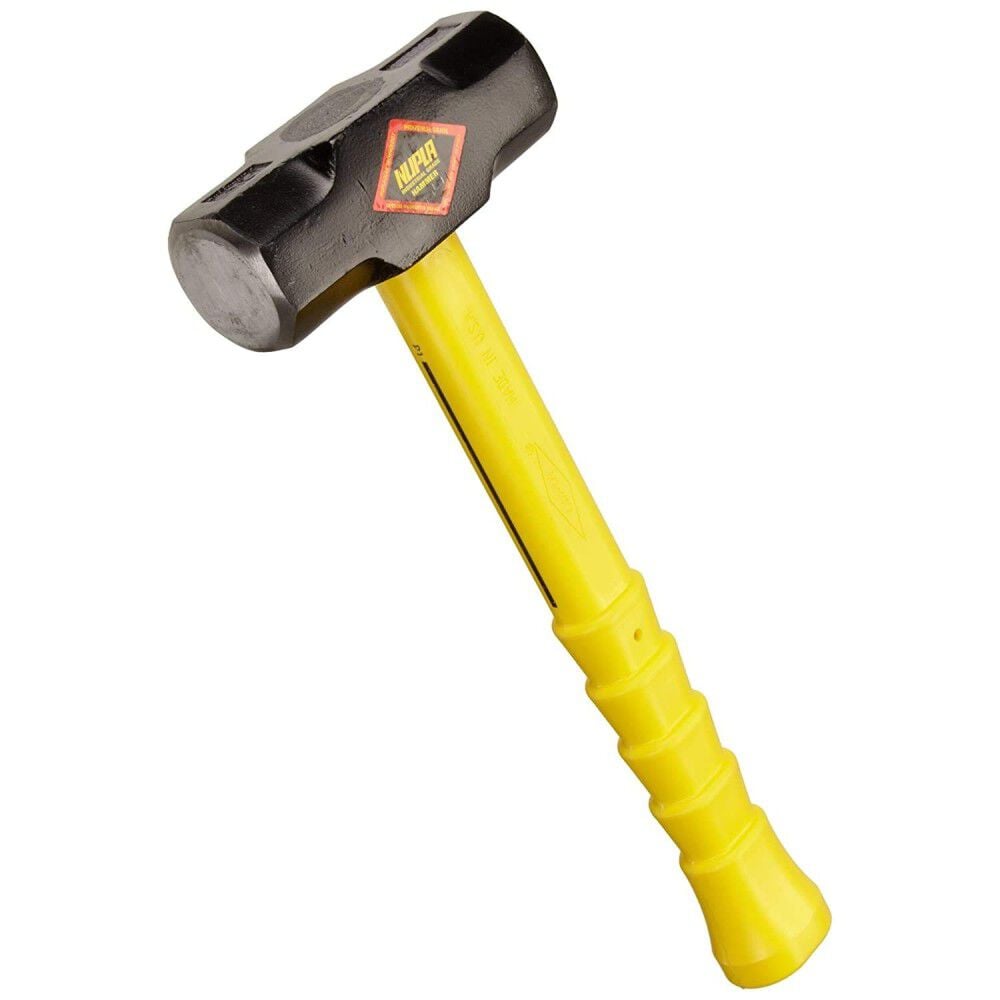 Nupla 8 Lbs Steel Head Sledge Hammer with Fiberglass Handle, large image number 3