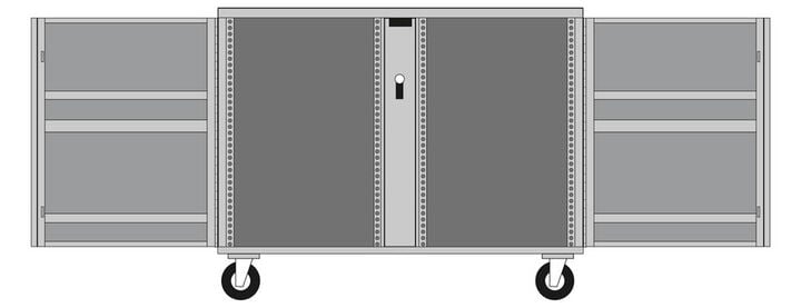 Crescent JOBOX Rolling Work Bench Body Only with 6in Casters, large image number 1
