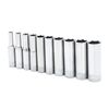 Crescent Socket Set 10 Pc. 1/4 In. Drive 6 Point Deep Metric, small image number 1