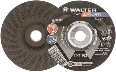 Walter Cut-Off Wheel, 6 x 3/64 x 7/8 Inch ZIP WHEEL, TYPE 27