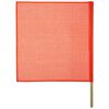 Keeper DOT Compliant 18In x 18In Mesh Safety Flag with Wooden Dowel, small