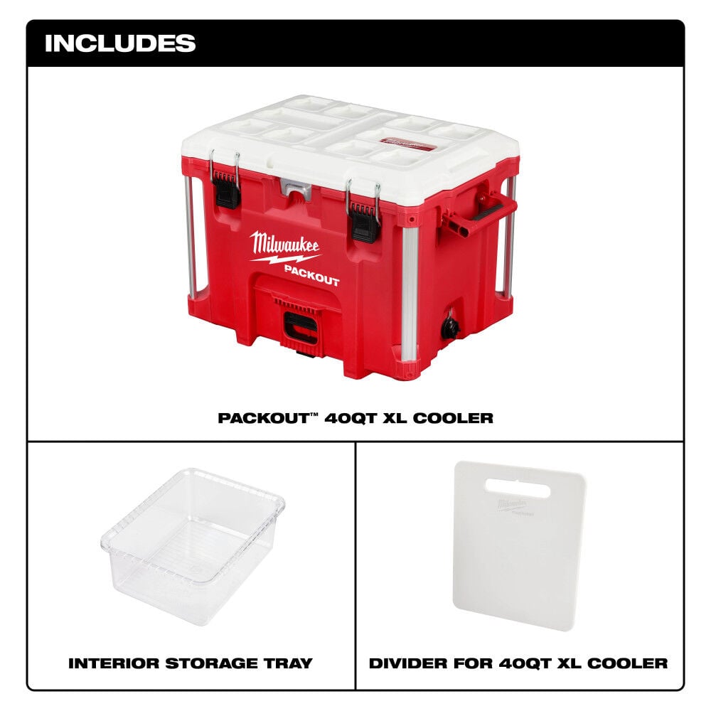 Milwaukee PACKOUT XL Cooler 40qt, large image number 8