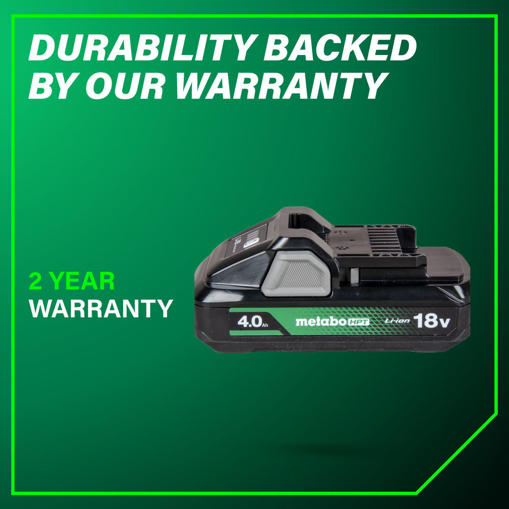 Metabo HPT 18 Volt 4.0Ah Lithium Ion Battery with Fuel Indicator, large image number 10