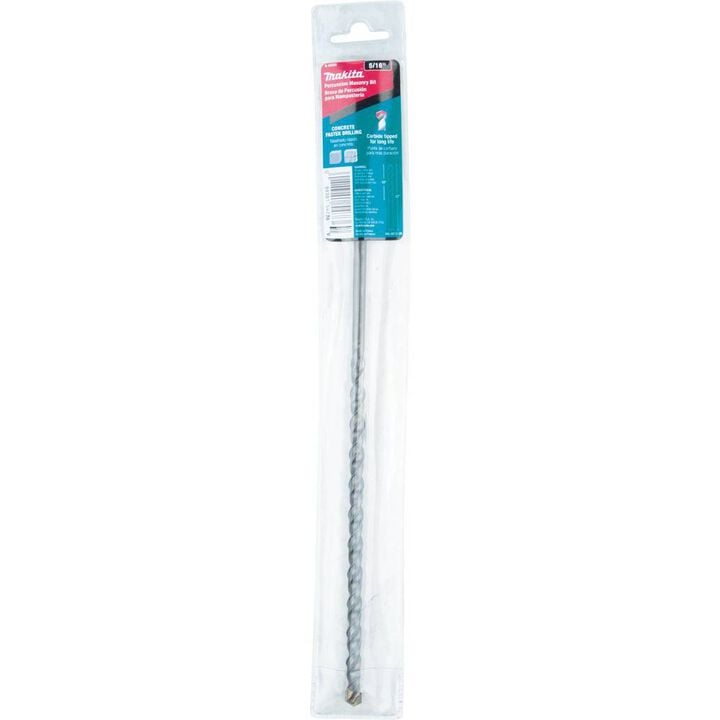 Makita 5/16in x 12in Carbide Tipped Percussion Masonry Hammer Drill Bit, large image number 3