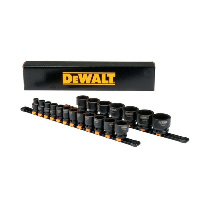 DEWALT 19 Piece 1/2 in Drive Impact Socket Set 6 PT, large image number 1