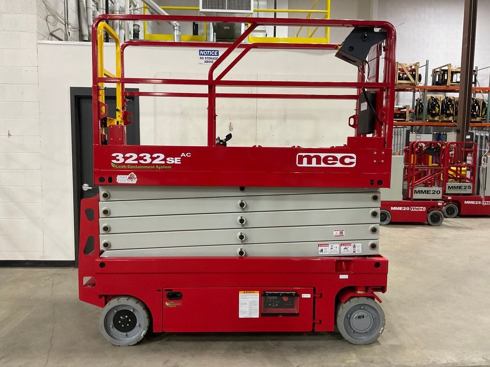 mec 3232SE 32 Ft. 550 Lbs 24V 240Ah Electric Slab Scissor Lift, large image number 6