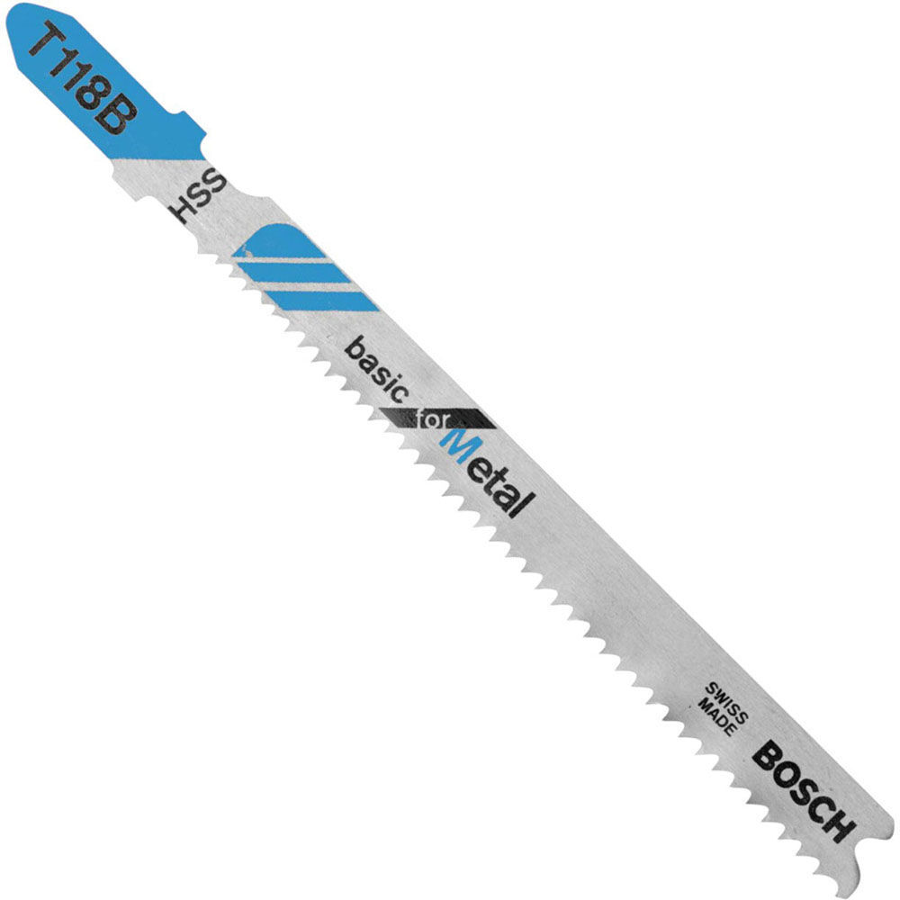 Bosch Jig Saw Blades 3pc 3 5/8in 11 14 TPI Basic for Metal T Shank, large image number 1