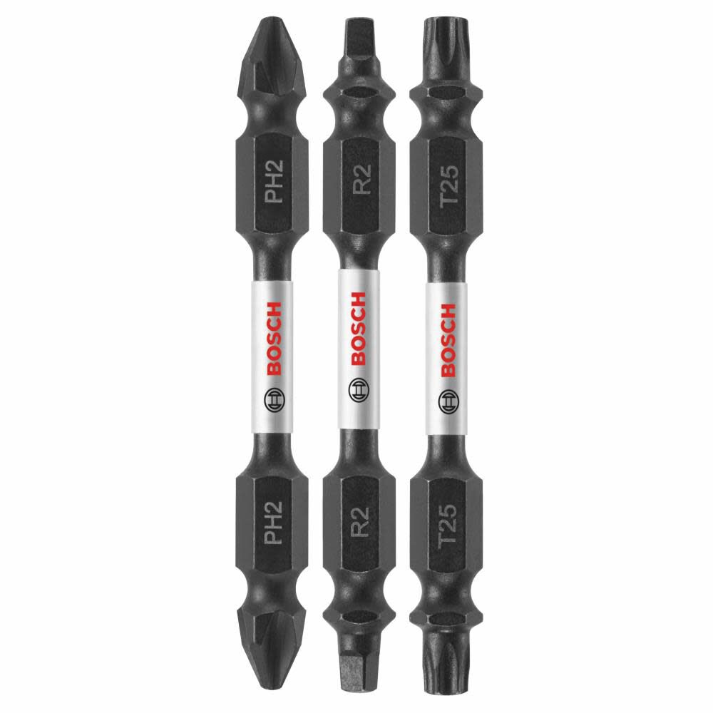Bosch 3 Pc. Impact Tough 2.5 Inch Double-Ended Bit Set Bosch 3 Pc. Impact Tough 2.5 Inch Double-Ended Bit Set