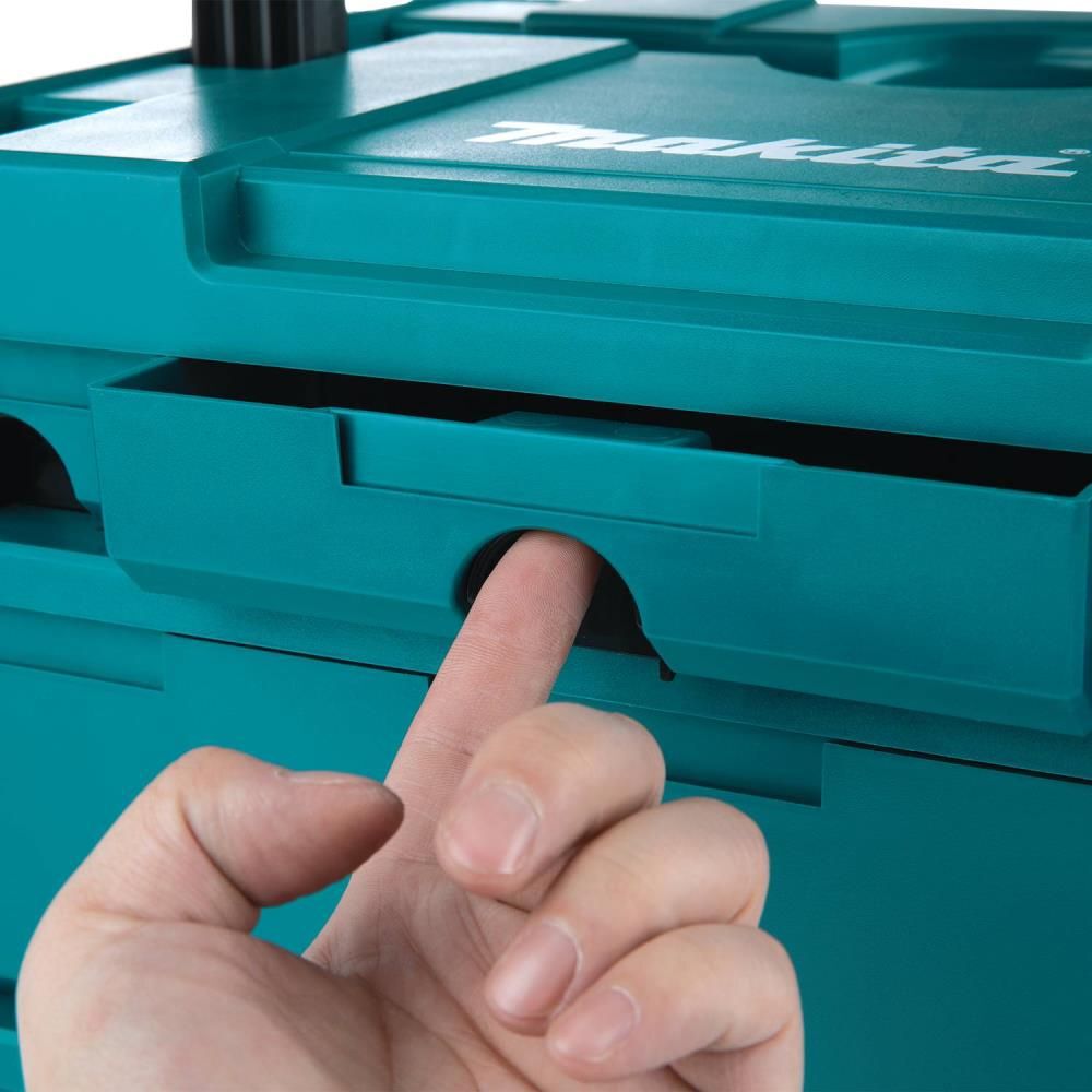 Makita MAKPAC 5 Drawer Interlocking Case 12 1/2in x 15 1/2in x 11 5/8in, large image number 2