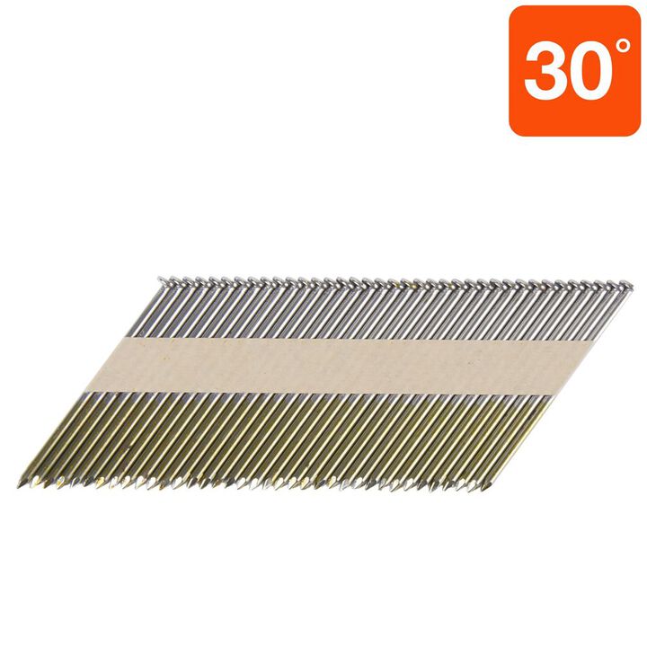 Metabo HPT 0.12 Inch x 3 Inch Bright Paper Tape Collated Framing Nails 2500 Qty, large image number 1