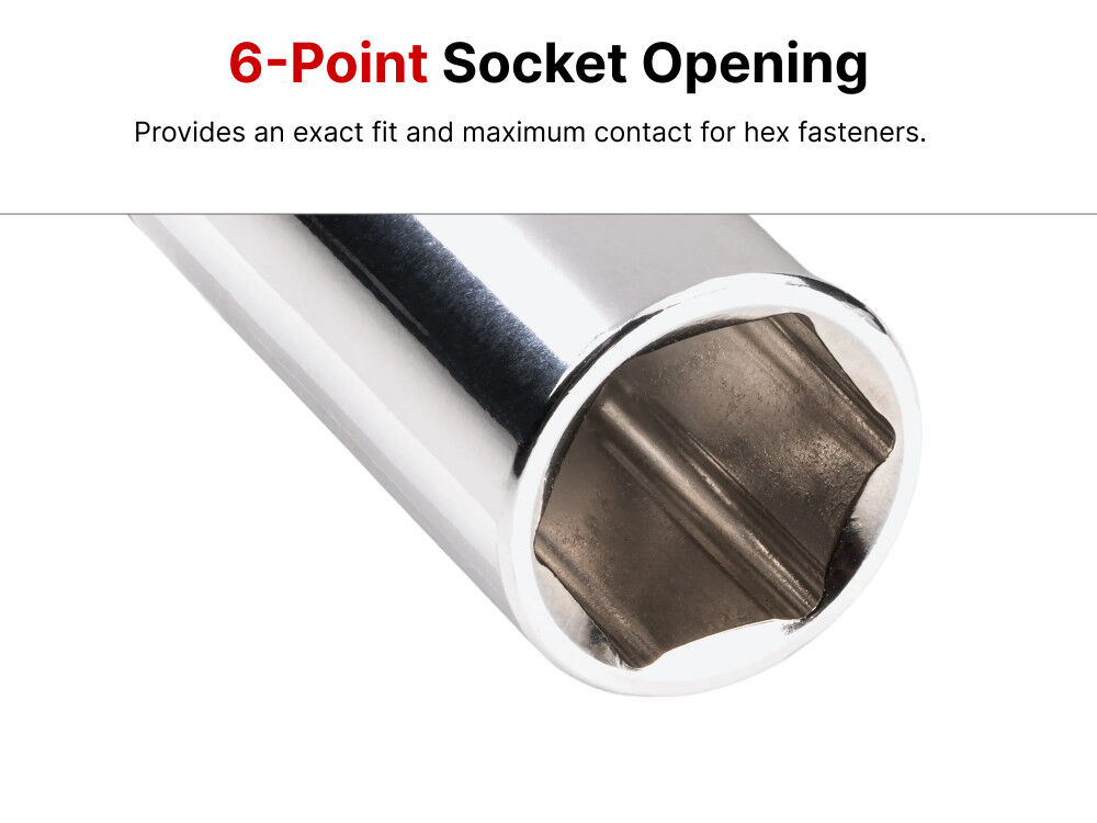 Tekton 1/4 Inch Drive Shallow, Semi-Deep, and Deep 6 Point Sockets with Rails, 75 Pieces, large image number 6