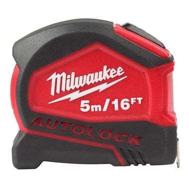 Milwaukee 5m/16' Compact Auto Lock Tape Measure, large image number 0