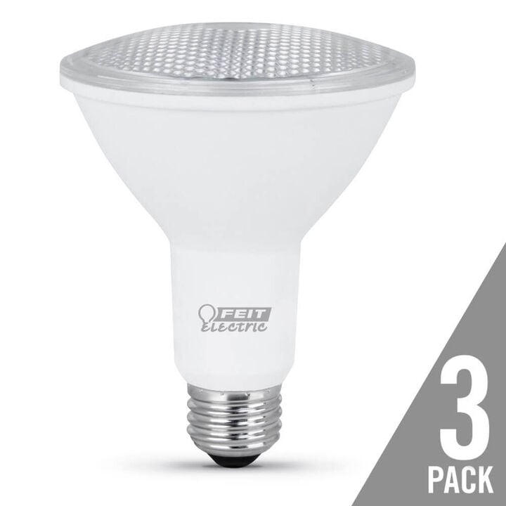 Feit Electric 75W PAR30 3000K Reflector LED Bulbs 3pk, large image number 0